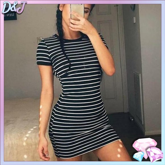 Diamonds & Jules Dresses & Skirts - 💎✨ Stripe Bodycon Mini Dress